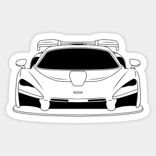 Mclaren Senna Black Outline Sticker